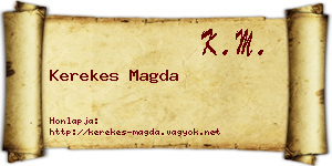 Kerekes Magda névjegykártya