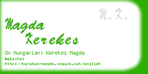 magda kerekes business card